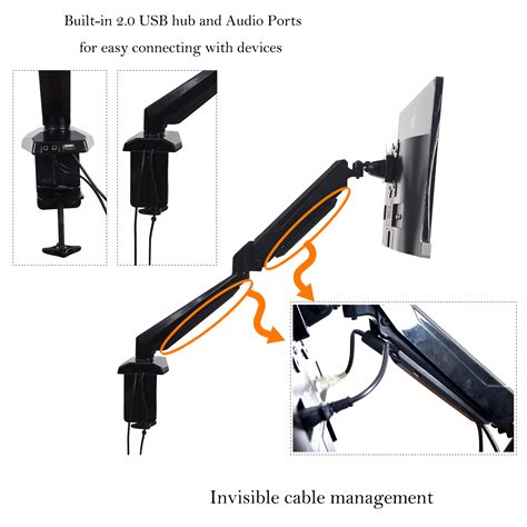 Buy KARMAS PRODUCT Single Monitor Desk Mount St Motion Adjustable Arm ...