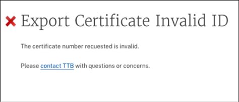 Verify a myTTB Export Certificate | TTB: Alcohol and Tobacco Tax and ...
