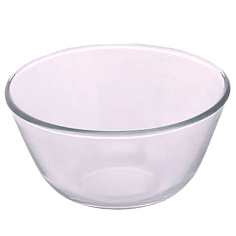 Buy Borosil Glass Mixing & Serving Bowls With White Lids - Oven ...