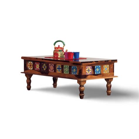 Tradition Rajasthani Design Tiles Coffee Table: Center Table Bangalore