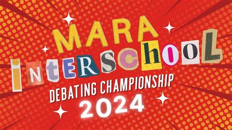 UT MARA Interschool Debating Championship (MARA IDC) 2024, Online event ...
