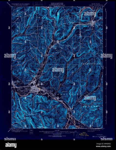 New York NY Olean 148048 1898 62500 Inverted Restoration Stock Photo ...