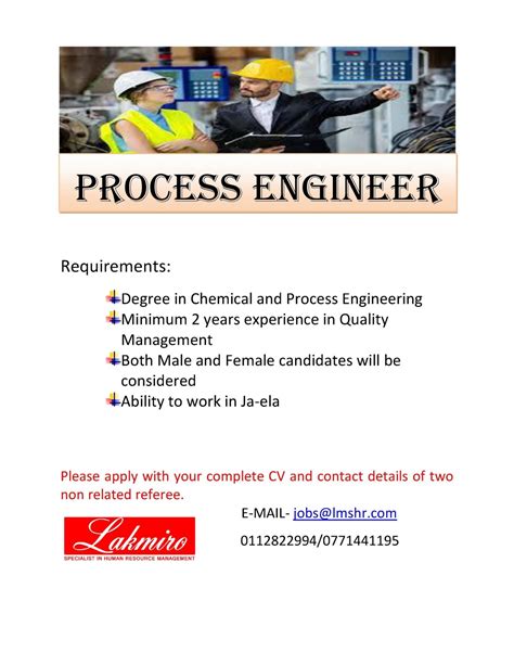 Process Engineers 2025