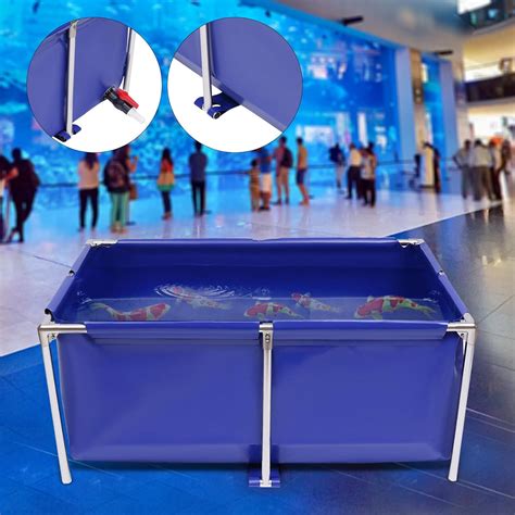 Blisiour Foldable Fish Aquarium Tank, Canvas Blue Cuboid India | Ubuy