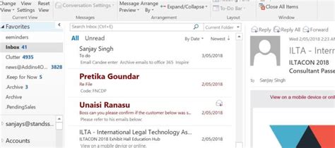 Image result for Microsoft Color Code Email