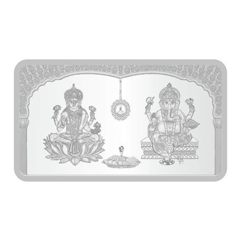 Sikkawala BIS Hallmarked Laxmi Ganesh 999 Silver Coin 100 gm - SKNBLG ...