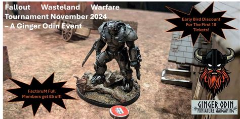 Fallout Wasteland Warfare Tournament November 2024, FactoruM WarminsteR ...