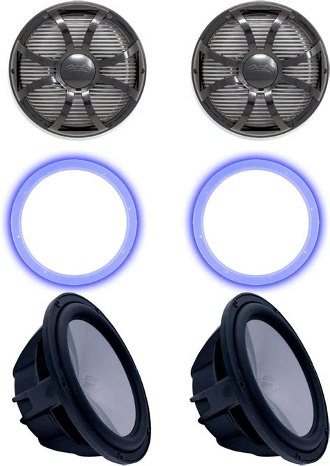 wet sounds Two Revo 10 Subwoofers, Grills, RGB LED India | Ubuy