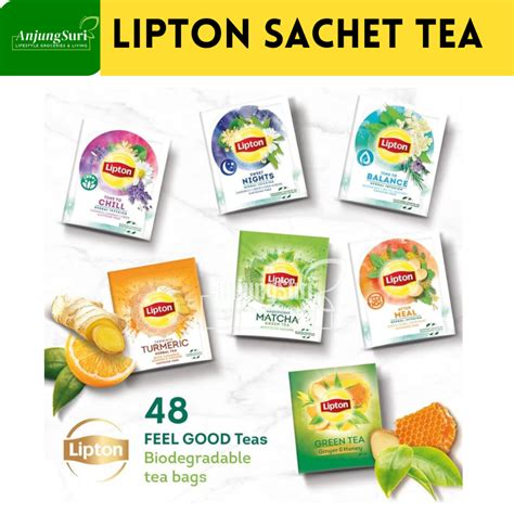 Lipton Herbal Infusion Tea Loose Tea Bag Get Fit After Meal Sweet Night ...