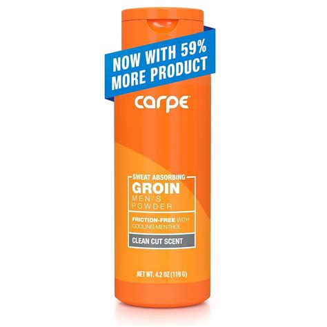 Carpe Sweat Absorbing Groin Powder (For Men)Ã‚ - Designed for Maximum ...