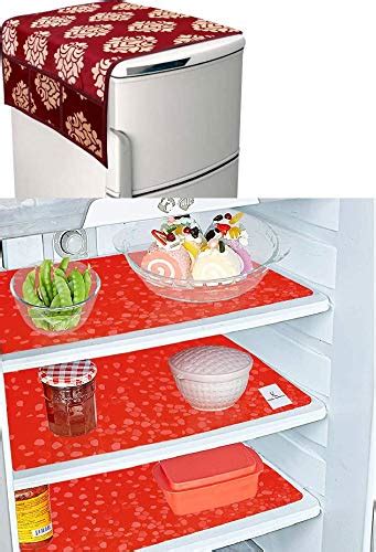 Home Anzel Beautiful Traditional Design Print Fridge Top Cover Combo ...