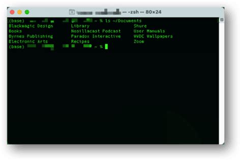 Image result for Mac OS Terminal LS