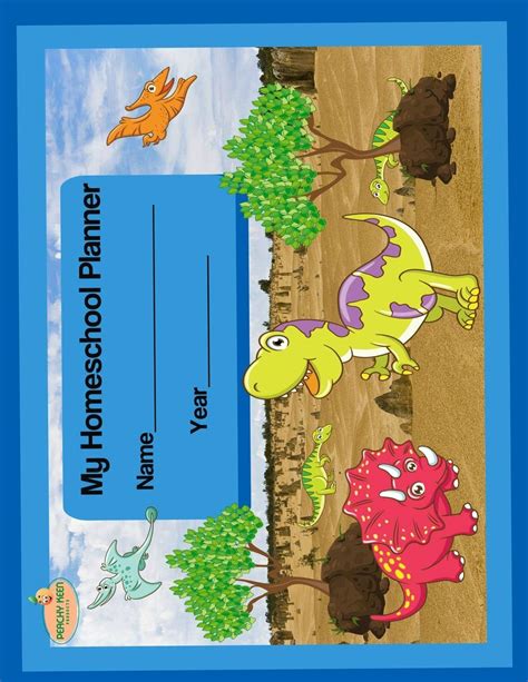 My Homeschool Planner Dinosaurs Flexible Interactive Homeschooling ...