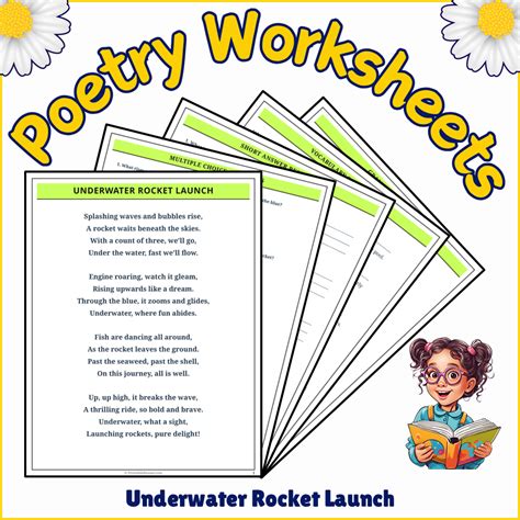 Underwater Rocket Launch | Poem Grammar Worksheet Printable Activity ...