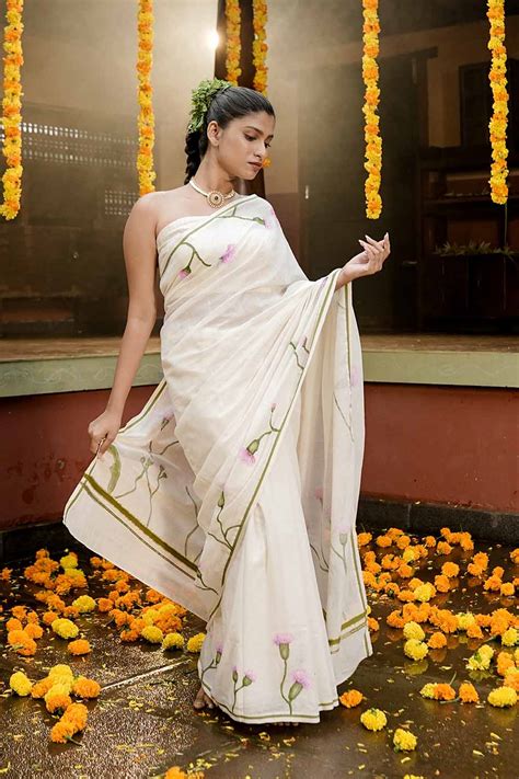 Muyal Cheviyan Puliyilakara Saree – Byhand