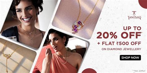 Tanishq Coupon Codes: Offers [20% + FLAT ₹500 OFF]