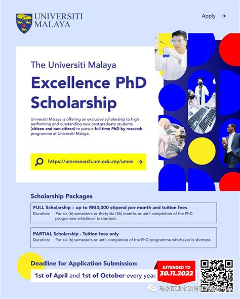 马来亚大学-硕博专业表格