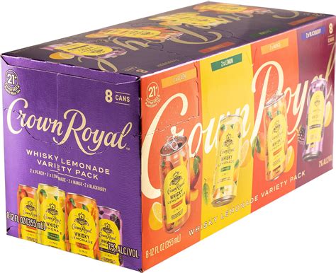 Crown Royal Lemonade Variety Pack | 8 pack of 12 oz Can