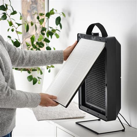 FÖRNUFTIG air purifier, black, 31x45 cm (12x18") - IKEA