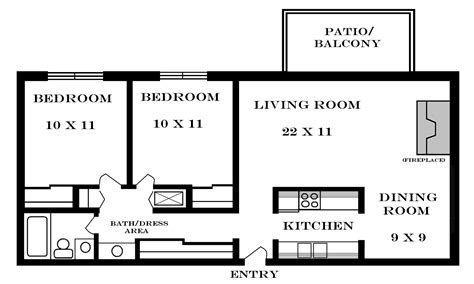 16+ Two Bedroom Floor Plans Small Homes