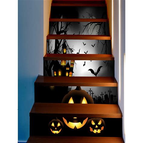 Artibetter Halloween Diy Stair Sticker Creepy Staircase Mural Scary ...