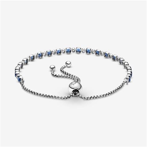Pandora Sliding Bracelets Online Sale - Blue and Clear Sparkle Slider ...
