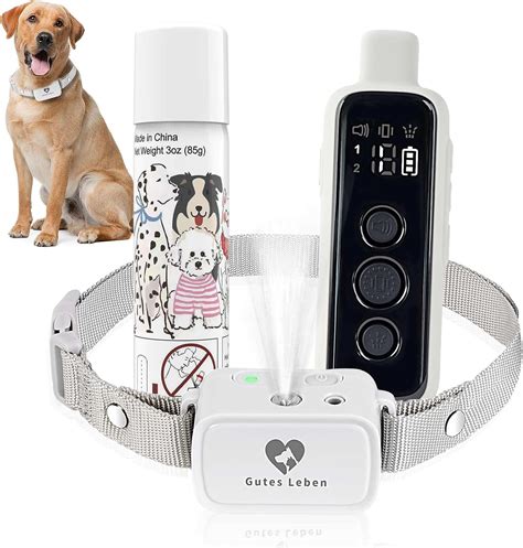 Citronella Dog Training Collar with Remote, 3 Modes Spray/Vibration ...