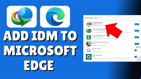 Image result for How to Add IDM Extension Edge