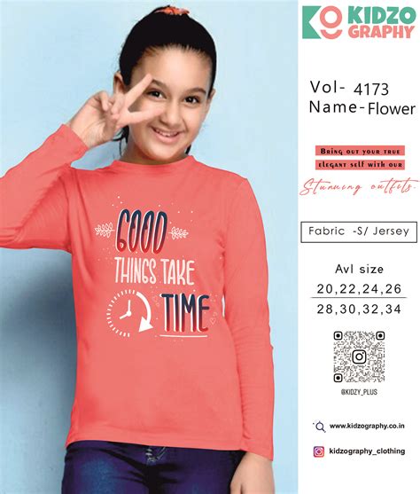 Athletic Classic - Kidzography Girls Single Jersey RN FS T-Shirt