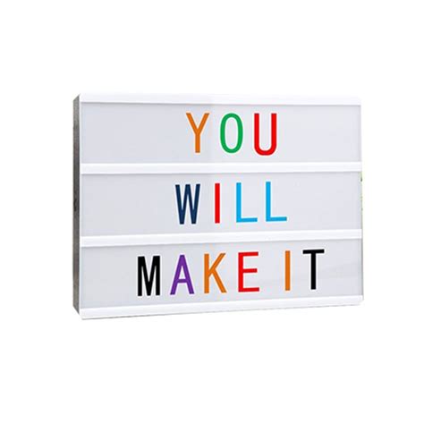 Dečije lampe light box A4 sa slovima 18y-33 | Volim svoj dom