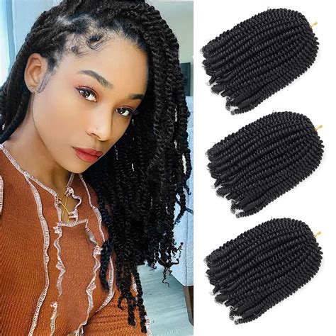 Buy 3 Packs Spring Twist Hair Bomb Twist Crochet Braiding Hair Low ...