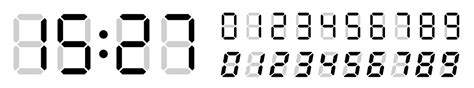 Image result for LED Digital Clock Numbers