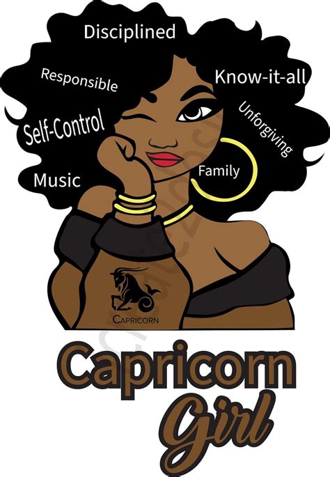 Capricorn Girl Zodiac Digital Downloadable Filesvg - Etsy | Capricorn girl, Capricorn birthday ...