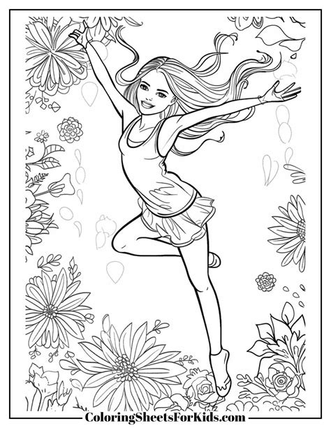 Gymnastics Coloring Pages (Free PDF Printables) - Coloring Sheets For Kids