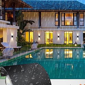 PESCA 2 Watts 2 Ray Oval Up-Down Outdoor LED Outdoor Waterproof IP65 ...