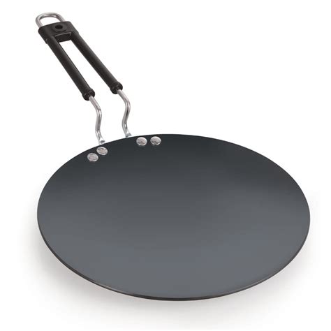 Buy NIRLON Hard Anodized Roti/Paratha Tawa with Bakelite Wire Handle ...