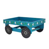 Wooden Handpained Tea Thela Serving Table Trolley - Oxyroots Handicraft ...