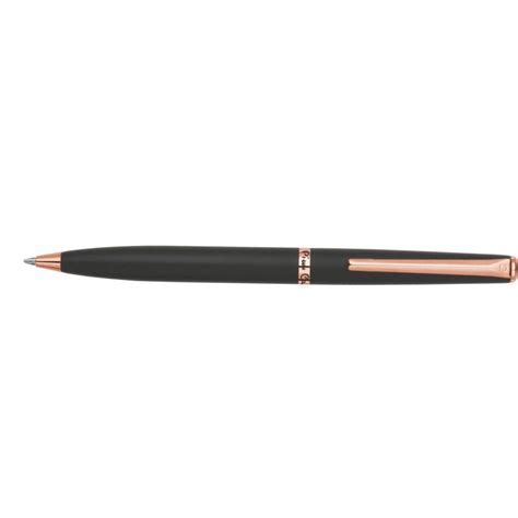 Pierre Cardin Crest Matte Black Golden Trim Ball Pen – Unicols