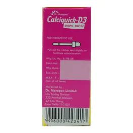 Buy Calciquick-D3 800IU Oral Drop | 19 Minutes Delivery | Apollo Pharmacy