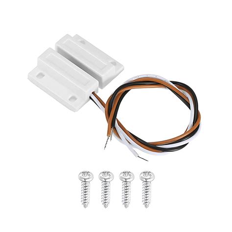 Magnetic Reed Switch Door Sensor with Wire MS-1 White (Normal Close/No