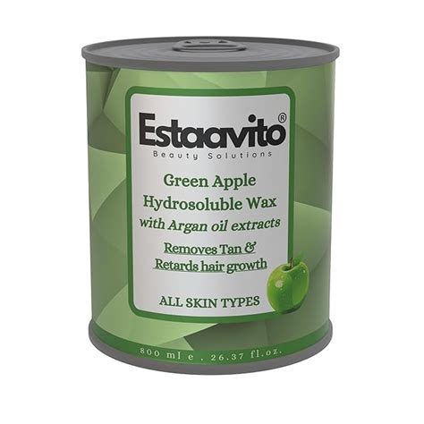 ESTAVITO Green Apple Wax 780ml For Hair & Tan Removal |For Arms, Legs ...