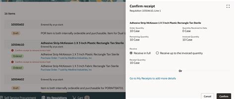 Confirm Receipts to Resolve Invoice Holds for Pending Receipts