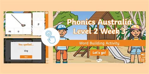 Level 2 Phonics Word Builder Game - Week 3 (teacher made)