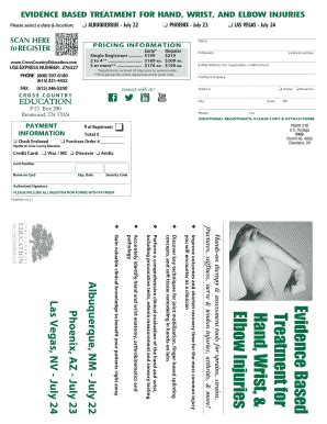 Fillable Online EVIDENCE BASED TREATMENT FOR HAND, WRIST, AND ELBOW ...