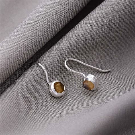 Smoke Finish Mini Gems: Small Drop Earrings for Subtle Glam