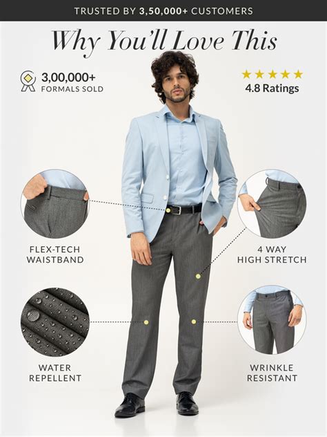 Formal Trousers - Buy Formal Trousers For Men Online in India