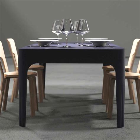 Modern design office desk – dining table Merlot, made in Italy