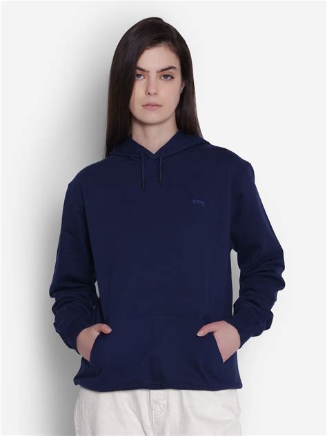 JUMP USA Women Black Solid Sweatshirt