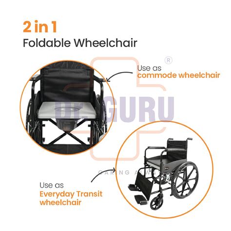 Dr. GURU TIGOR 609 | Indian Commode Wheelchair | Make in India | Wheel