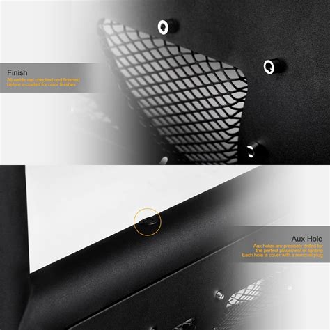 Buy Stehlen 714937186842 3 Studded Mesh Series Bull Bar (Matte Black ...